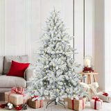 Prolenta Maison Exclusive Kunstkerstboom, wit, inklapbaar, 180 cm, PVC en staal