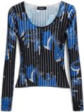 Desigual Vrouwentrui Nuuk Zwart/Blauw M