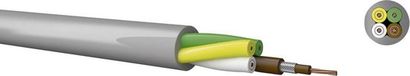 Kabeltronik LiY kabel 4 x 0.25 mm² gris 140402500-1 per meter