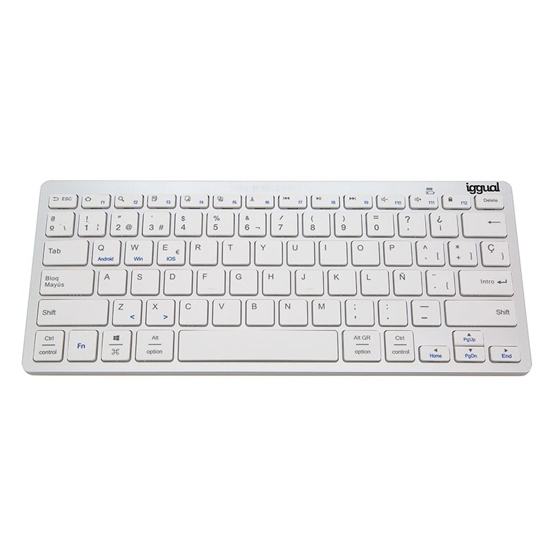 Iggual TKL-BK - Toetsenbord - Zilver - Bluetooth - QWERTY