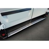 Avisa RVS Achterbumperprotector compatibel met Fiat Ducato III Facelift 2023- / Opel Movano III Facelift 2023- / Toyota Proace Max 2024- 'Ribs' (2 -delig)