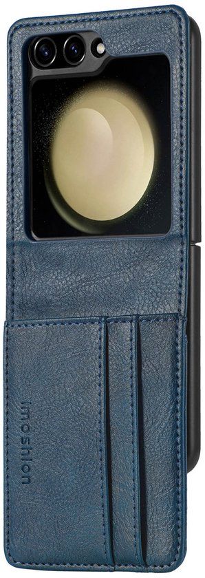 imoshion Hoesje - Geschikt voor Samsung Galaxy Z Flip 6 - Luxe Bookcase flip versie - Donkerblauw