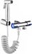 Famanu - Douche de bidet portable en acier inoxydable avec tuyau de 2 m et support mural, double valve