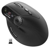 Merkloos Muis Verticale draadloze ergonomische muis - LCD-scherm - Oplaadbaar via Usb-c - Tot 4000 DPI - Zwart