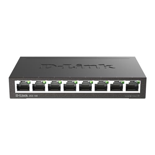 D-Link DGS-108 Switch 8 poorten