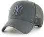 47 Brand - MLB - Baseball Cap - New York Yankees - Branson - MVP - Pet - Charcoal - Adjustable
