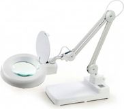 HBM Verstelbare Loupelamp met LED verlichting Tafelmodel