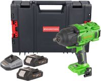 Procraft PWA80bb accu-slagmoersleutel 20 V 1600 Nm 1/2" borstelloos + 2x accu 2,0 Ah + oplader + RHINO-gereedschapskoffer