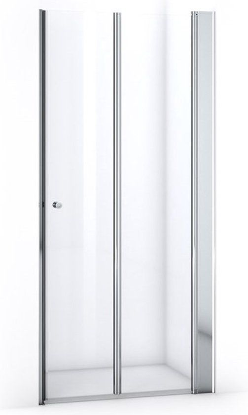 Maxaro Zircon Comfort Douchedeur 90cm Vouwdeur Chroom