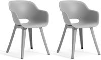Keter Akola Tuinstoelen - 2 stuks - 56,5x55x80cm - Grijs