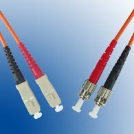 MicroConnect ST/PC-SC/PC Fiber Optic Cable - 2m - Orange