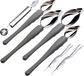 Ibenzoa® Set de 7 cuillères et outils décoratifs pour la conception culinaire créative
