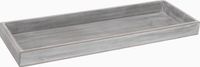 Merkloos / Sans marque Koopman International Hobby kerststukjes maken rechthoekige grijs onderbord hout 40 cm