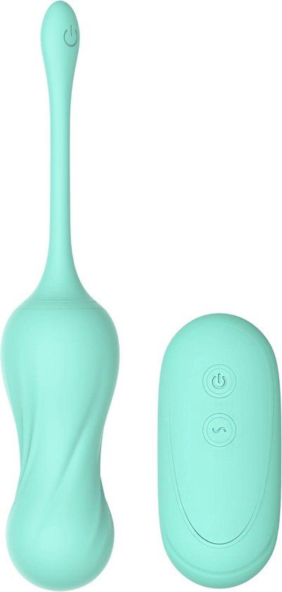 Dream Toys Sweet Apple Vibrating Egg with Remote Control - Green - Waterproof - USB Rechargeable