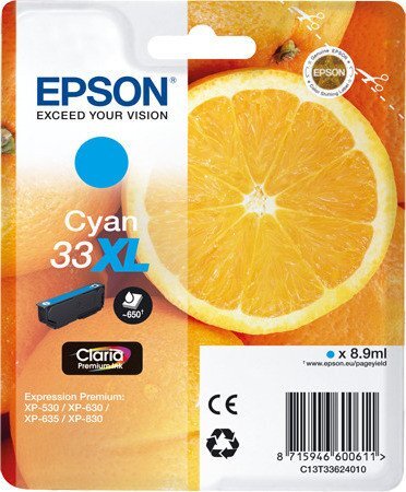 Epson Oranges 33XL C single pack / cyaan