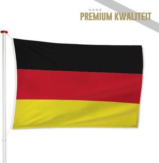 Duitse Vlag Duitsland 100x150cm - Polyester - Geschikt voor buiten