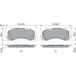 Bosch BP2402 plaquettes de frein - essieu avant - certification ECE-R90 - quatre plaquettes par jeu