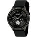 LIU JO Smartwatch Voice Man IP67 horloge voor heren in de kleur zwart met armband van siliconen, waterdichtheid: IP67 tot maximaal 30 minuten, diameter behuizing: 44 mm, SWLJ073