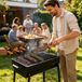 Merkloos Wan GmbH Worsthouder Grill - Kookrek Vlees - Gelijkmatig Koken - Opvouwbaar Ontwerp - 51 cm Lengte - Metaal