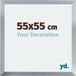 yd. Cadre photo 55x55 cm Argent Brillant MDF