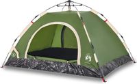vidaXL Tent 4-persoons snelontgrendeling groen