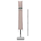 Sekey Ø 300 cm parasol beschermhoes met stang, afdekhoes voor tuinscherm met ventilatieopeningen, afdekking voor marktparasol/balkonscherm, 100% polyester, waterdicht, kaki
