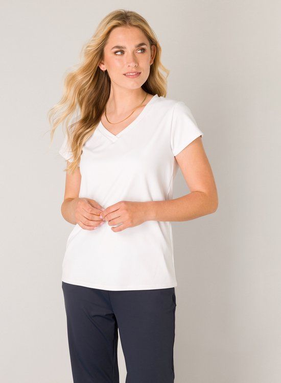 BASE LEVEL Tilly Tops - White - maat 38