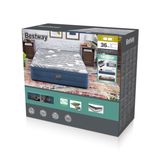 Bestway Tritech Fashion Flock Queen Luchtmatras met Ingebouwde AC Pomp en Antimicrobiële Coating 2,03 mx 1,52 mx 36 cm