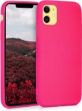 kwmobile telefoonhoesje geschikt voor Apple iPhone 11 - Back cover in neon roze