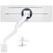 Vivo Premium Aluminium Heavy Duty Monitorarm voor Ultrawide Monitoren tot 49 inch en 33 lbs, enkele bureaumontagestandaard, pneumatische hoogte, max VESA 100x100, wit, STAND-V101G1W