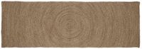 vidaXL Gebied Tapijt Grijs 80 x 250 cm Jute