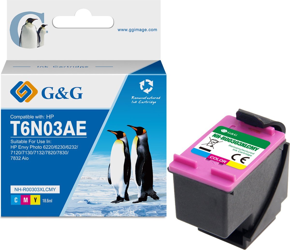 G&G Huismerk Inktcartridge Alternatief voor HP 303 303XL Kleur - Hoge Capaciteit