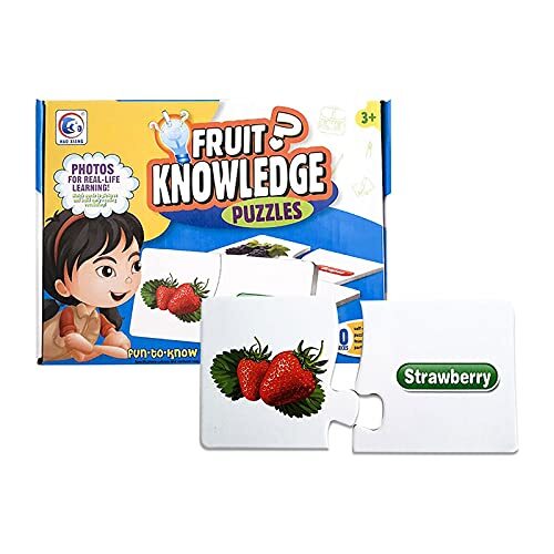 BP -30-in-1 leren Engelse fruitpuzzel kleur voor kinderen (2051A)