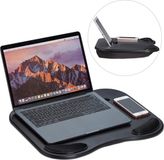 Relaxdays Laptopkussen - Kunststof - Zwart - Voor 11 inch tablets