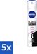 Nivea Deospray Invisible Black & White - 150 ml - Voordeelverpakking - 5 stuks