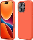 kwmobile telefoonhoesje geschikt voor Apple iPhone 16 Pro Max - Hoesje met siliconen coating - Smartphone case in levendig koraal