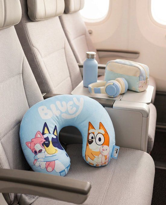 4KidsOnly Bluey Reiskussen Meerkleurig Katoen Polyester Kinderen