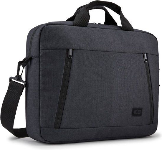Case Logic Huxton HUXA214 Black 35,6 cm (14") Aktetas Zwart, Grijs