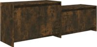 vidaXL Tv-meubel 146,5x35x50 cm bewerkt hout gerookt eikenkleurig