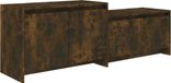 vidaXL Tv-meubel 146,5x35x50 cm bewerkt hout gerookt eikenkleurig