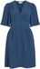 VILA Jurk VISKOV Korte Mouwen V-hals Effen Polyester/Viscose Dark Denim1