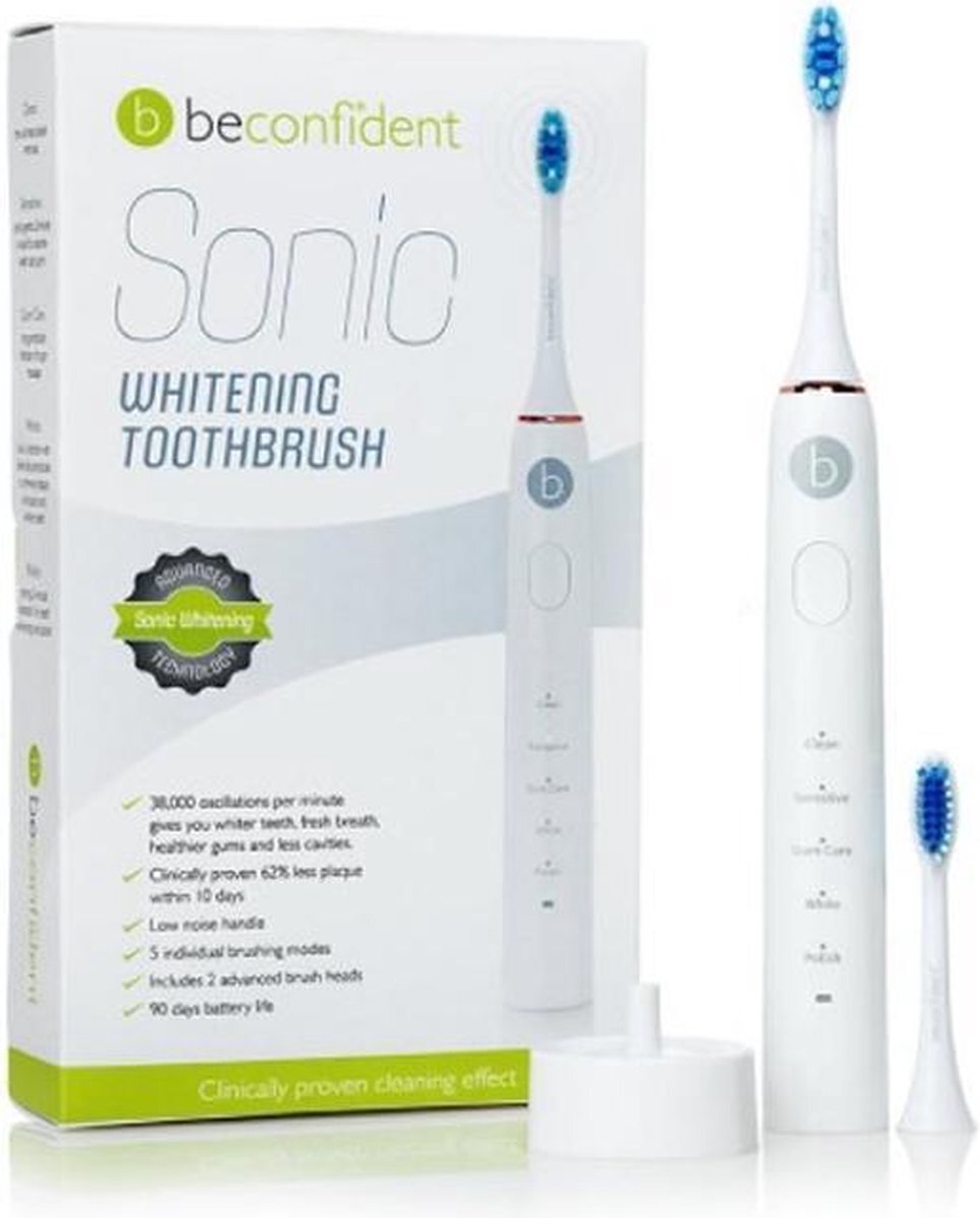 Beconfident® Beconfident Sonic Electric Whitening Toothbrush White-rose Gold