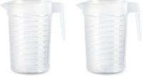 Plastcforte Pichet/carafe - 2x - transparent - 1000 ML - plastique