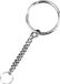 Merkloos Rayher Hobby Gmbh Hobby sleutelringen/sleutelhangers met ketting - 5x - DIY sleutelhangers maken - Knutsel materiaal