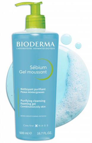 Bioderma Sébium Foaming Gel - 200ml - For Oily Skin - Cleansing Gel
