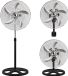 Kiwi Industriële Statiefventilator - Ventilator Staand 54W - Wit