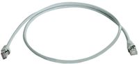 Telegärtner 100127411 RJ45 Netwerkkabel, patchkabel CAT 6A S/FTP 2.6 m Grijs Met anti-kniktule 1 stuk(s)