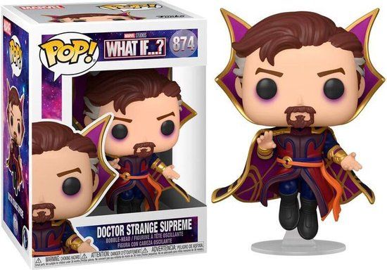 Marvel Funko Marvel: What If...? - POP! Doctor Strange Supreme 9 cm Verzamelfiguur