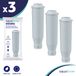 AquaFloow filtre à eau, lot de 3, compatible avec les marques telles que Krups, Siemens, Bosch, AEG et Tefal