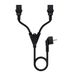 Netsnoer CEE7/M, 2 x C13, 1,8 m